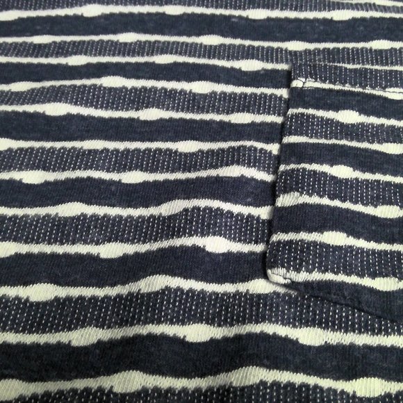 SOL ANGELES Polo Shirt Golf Casual Blue Striped Men's XL - Picture 6 of 8